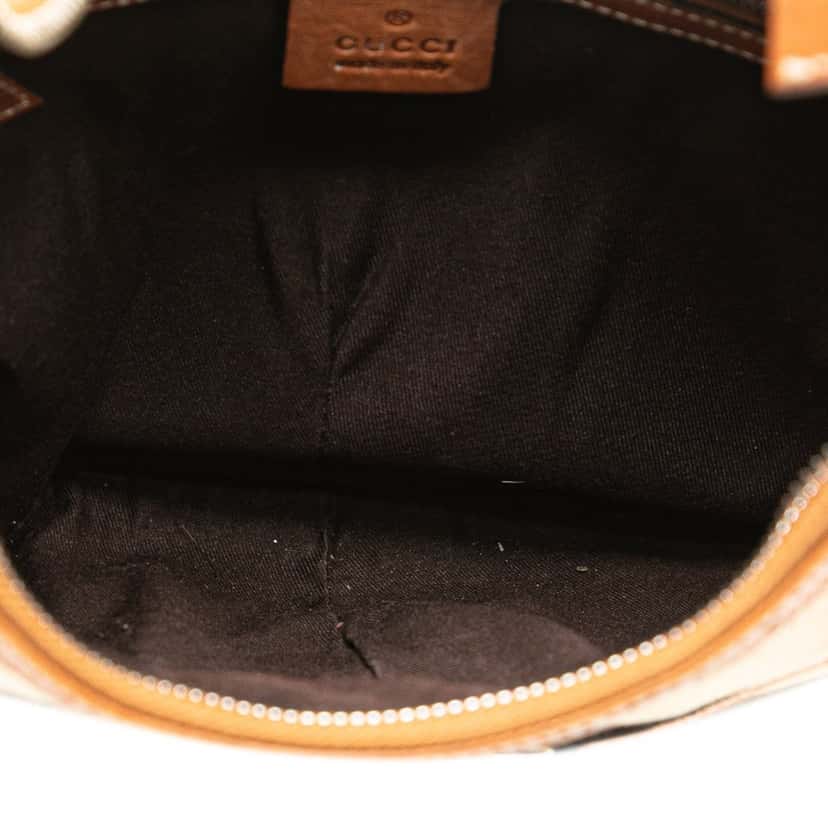 Gucci Canvas Web Reins Hobo Brown Canvas Good condition - Model View