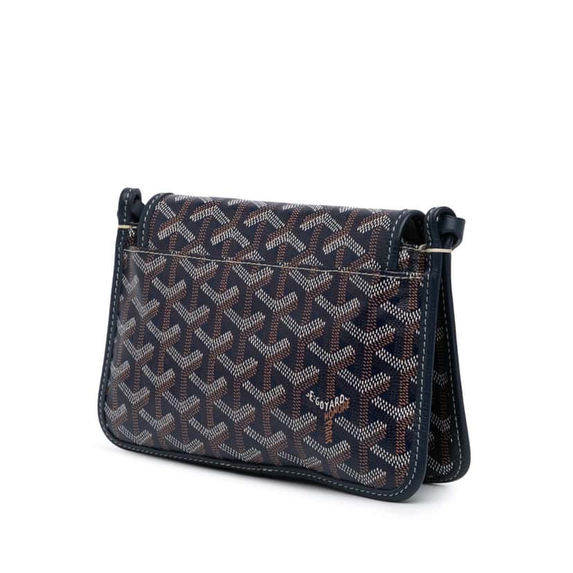 Goyard Goyardine Plumet Pocket Wallet Blue Canvas Good condition - Back View
