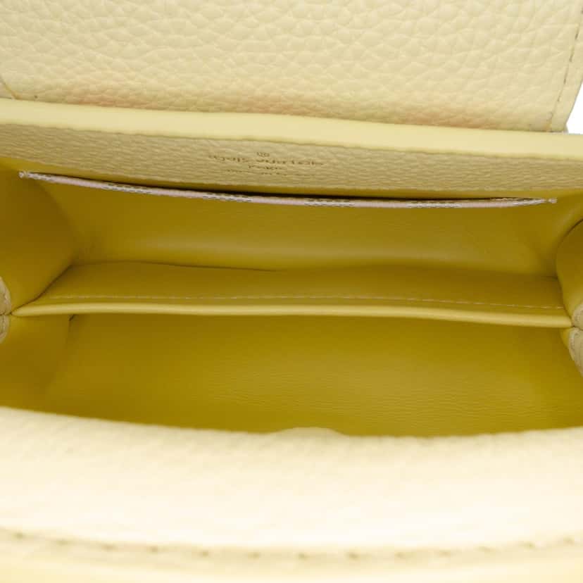 Louis Vuitton Smooth Calfskin Beaded Mini Capucines Yellow Leather Good condition - Model View