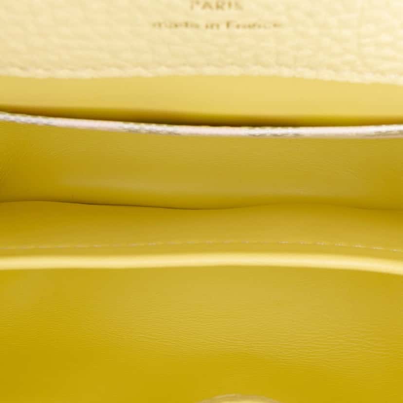 Louis Vuitton Smooth Calfskin Beaded Mini Capucines Yellow Leather Good condition - Box View