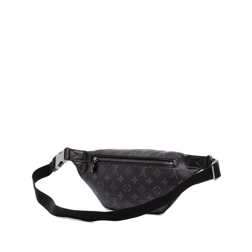 Louis Vuitton Monogram Eclipse Discovery Bumbag PM Black Canvas Good condition - Back View