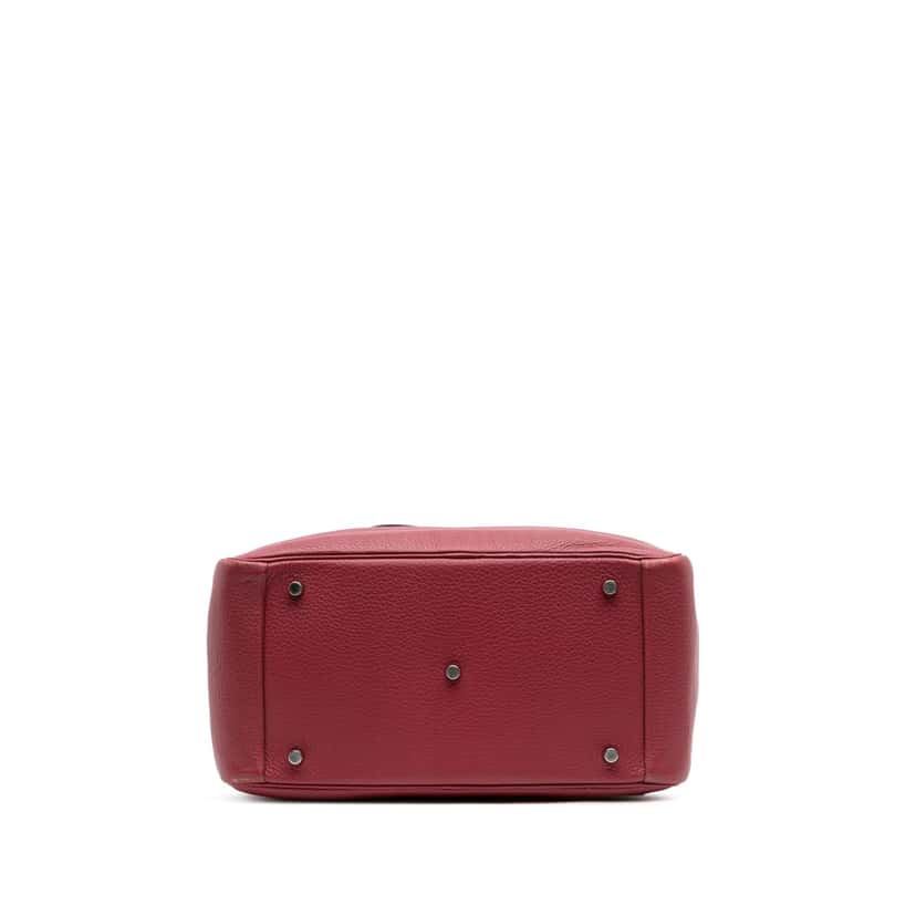 Hermès Clemence Lindy 34 Red Leather Good condition - Inside View