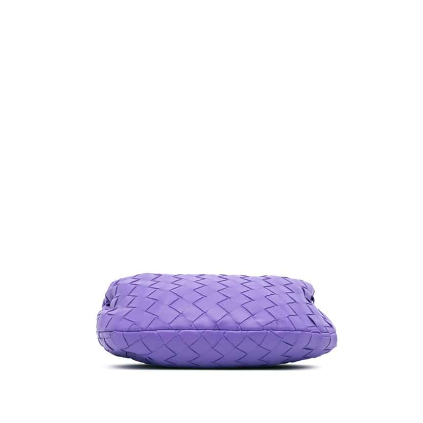 Bottega Veneta Mini Nappa Intrecciato Jodie Purple Leather Good condition - Inside View
