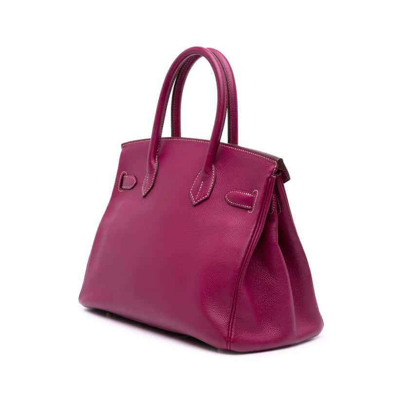 Hermès Epsom Candy Birkin Retourne 30 Pink Leather Good condition - Back View