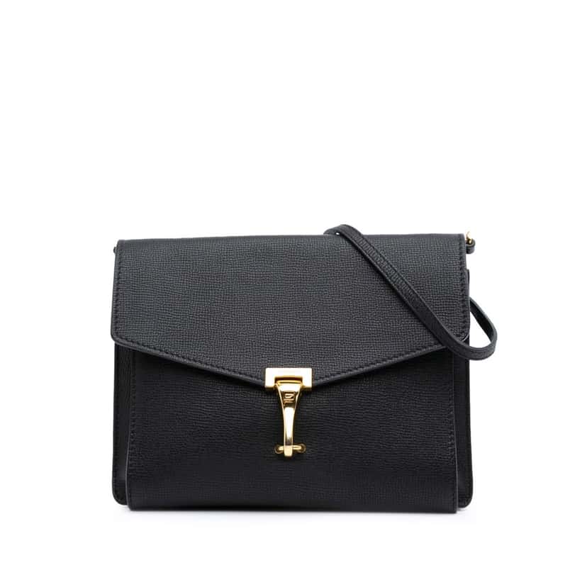 Burberry Leather Macken Crossbody Black Leather Good condition - Front View