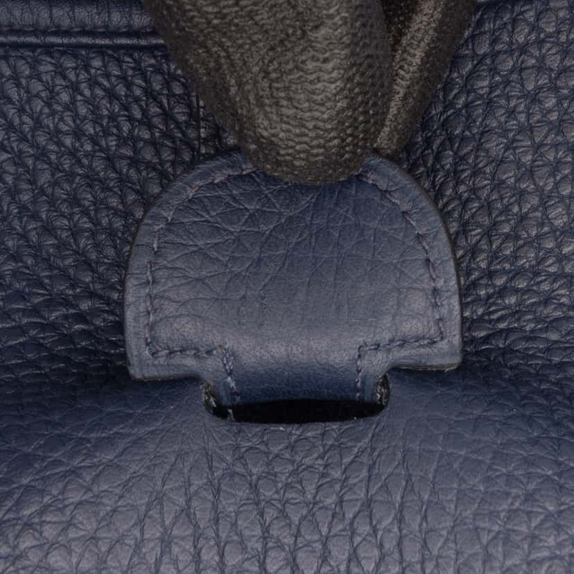 Hermès Clemence Evelyne III 33 Blue Leather Good condition - Box View
