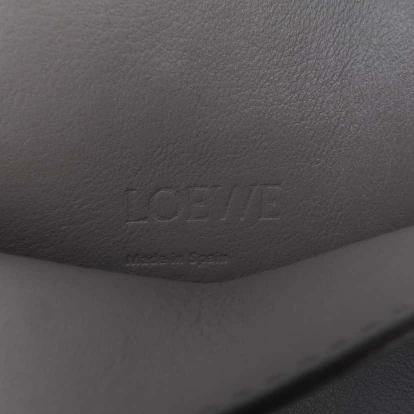 Loewe Calfskin Dice Pocket Crossbody Grey Leather Good condition - Box View