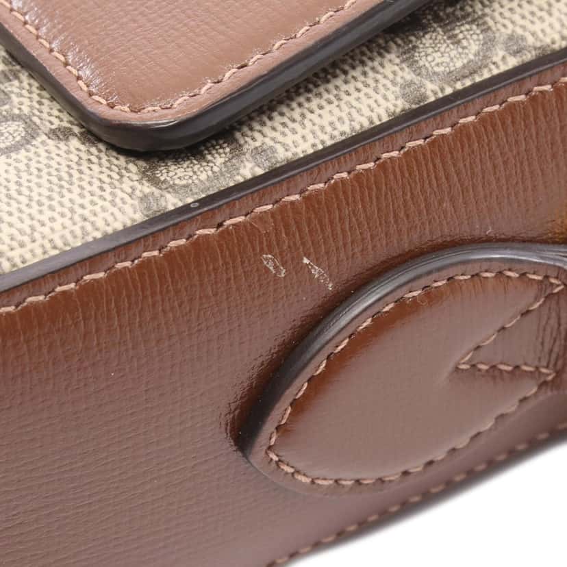 Gucci Small GG Supreme Horsebit 1955 Crossbody Brown Canvas Good condition - Box View