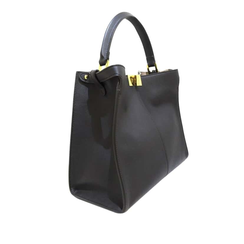 Fendi Peekaboo X Lite Medium Black Leather Very good condition - Back View