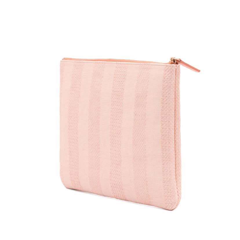 Chanel Medium Tweed Deauville O Case Pink Tweed Good condition - Back View
