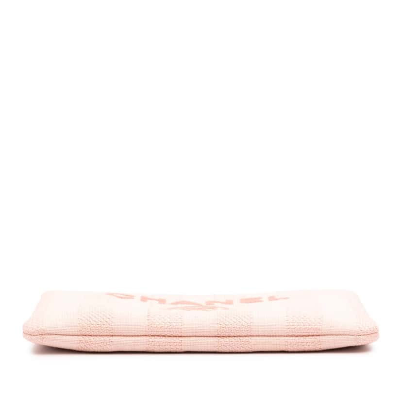 Chanel Medium Tweed Deauville O Case Pink Tweed Good condition - Inside View