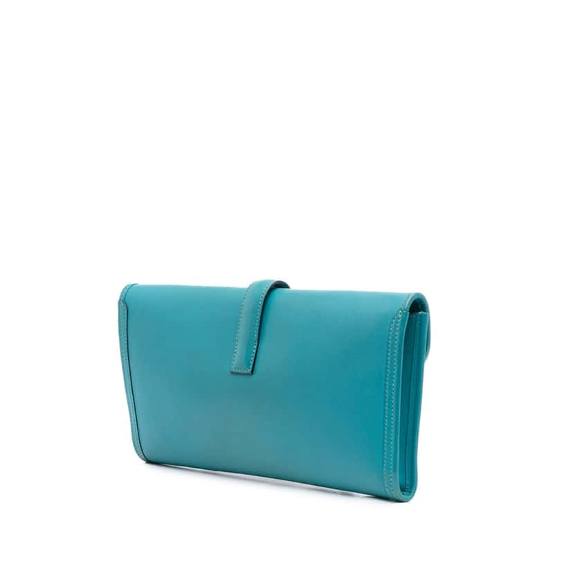 Hermès Swift Jige Elan 29 Blue Leather Good condition - Back View