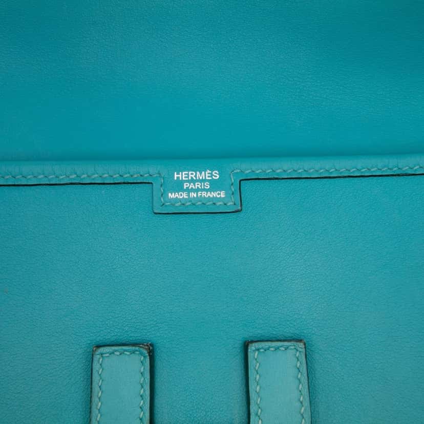 Hermès Swift Jige Elan 29 Blue Leather Good condition - Box View