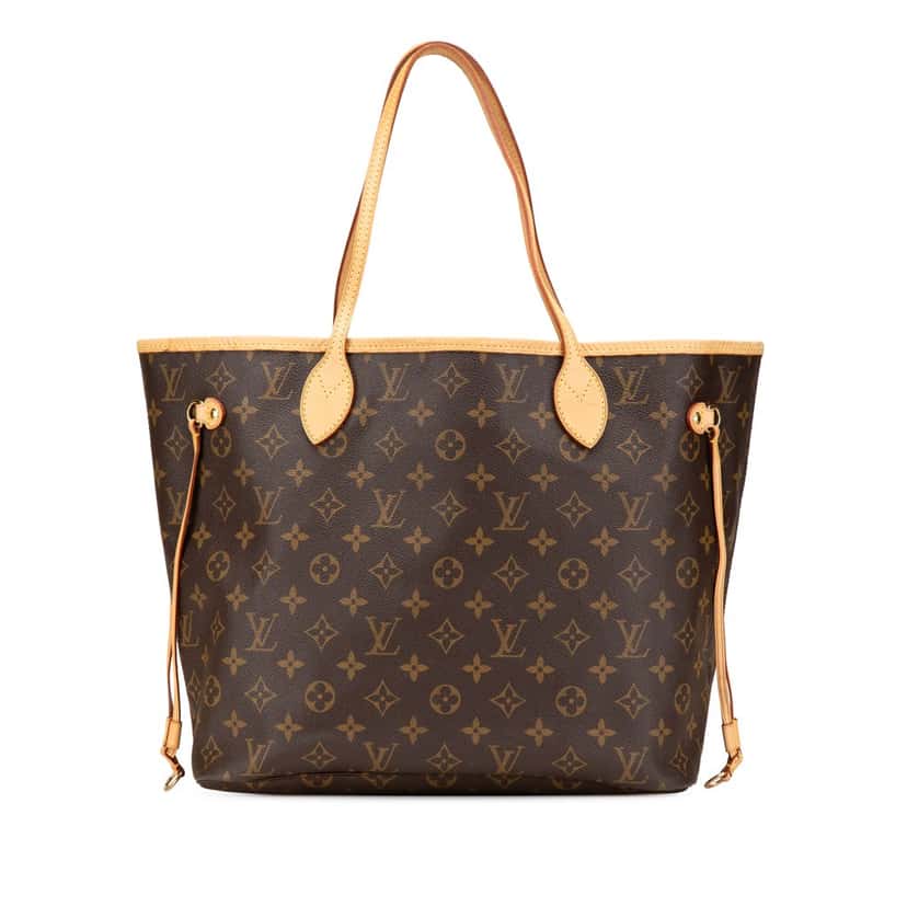 Louis Vuitton Monogram Neverfull MM Brown Canvas Good condition - Front View