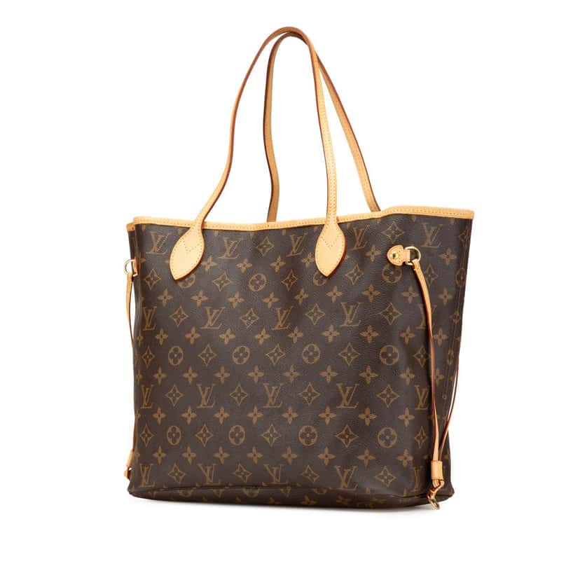 Louis Vuitton Monogram Neverfull MM Brown Canvas Good condition - Back View