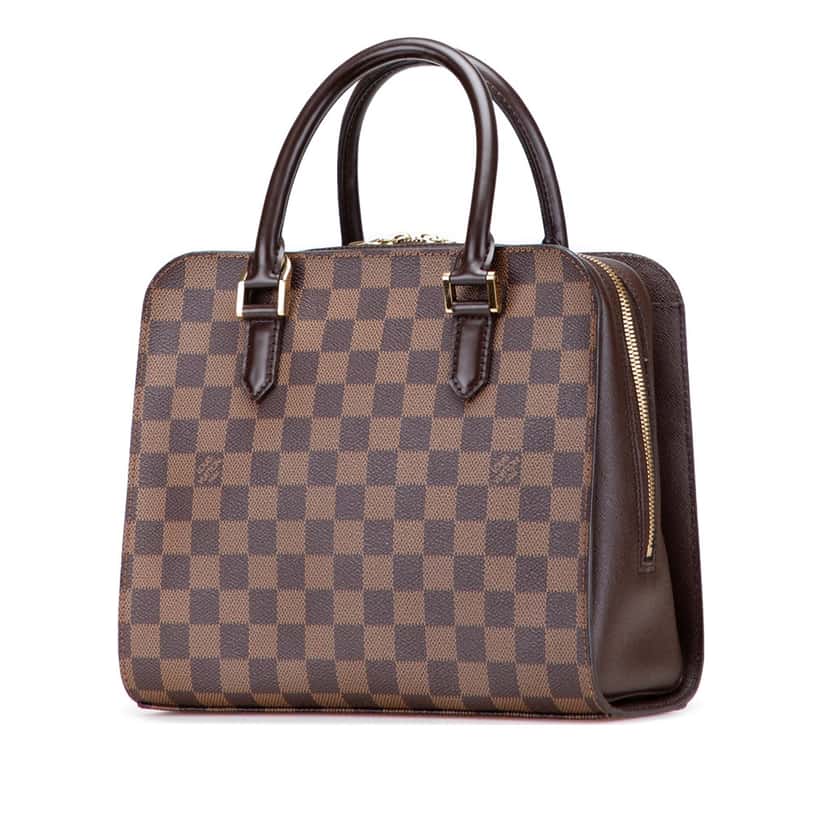 Louis Vuitton Damier Ebene Triana Brown Canvas Good condition - Back View