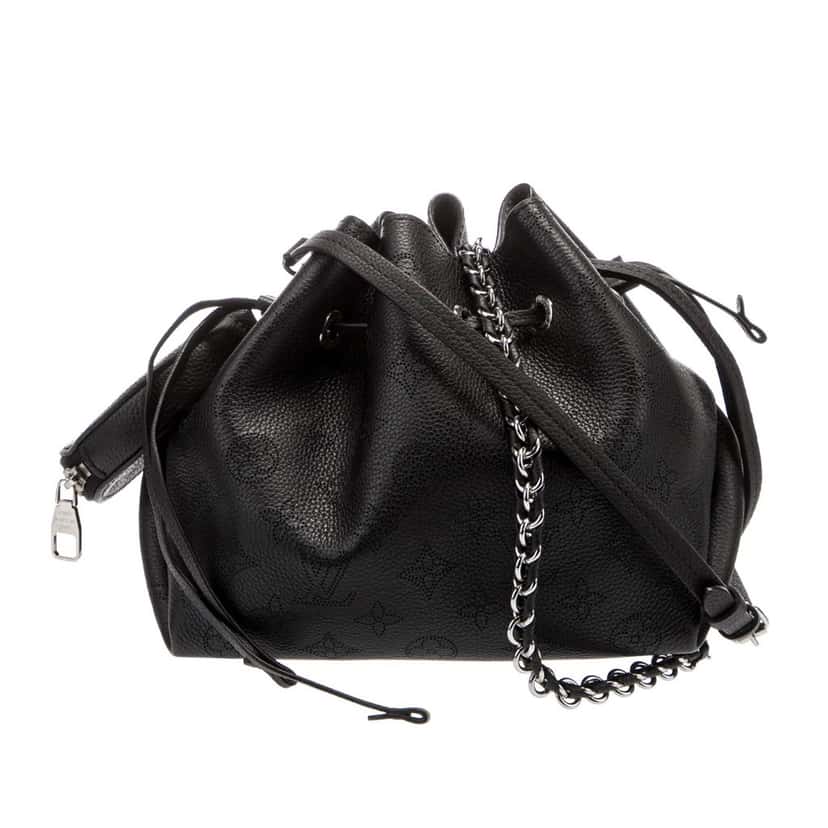 Louis Vuitton Monogram Mahina Bella Black Leather Good condition - Front View