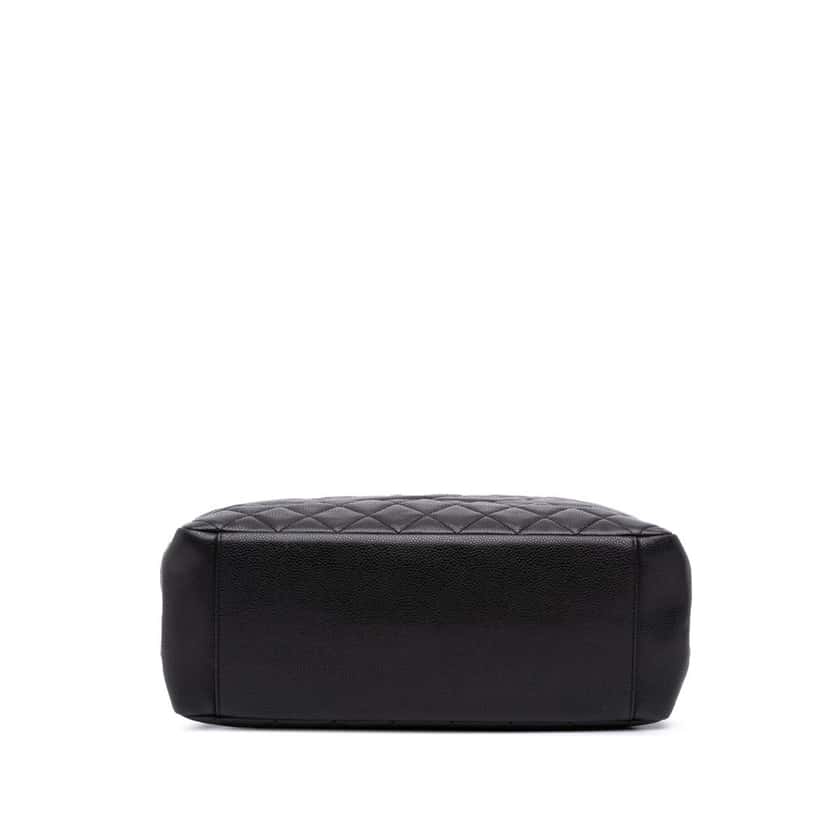 Chanel Caviar Grand Shopping Tote Black Leather Good condition - Inside View