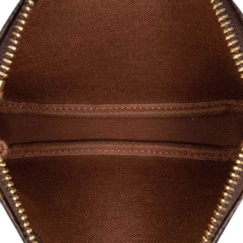 Louis Vuitton Monogram Mini Pochette Accessoires Brown Canvas Good condition - Model View