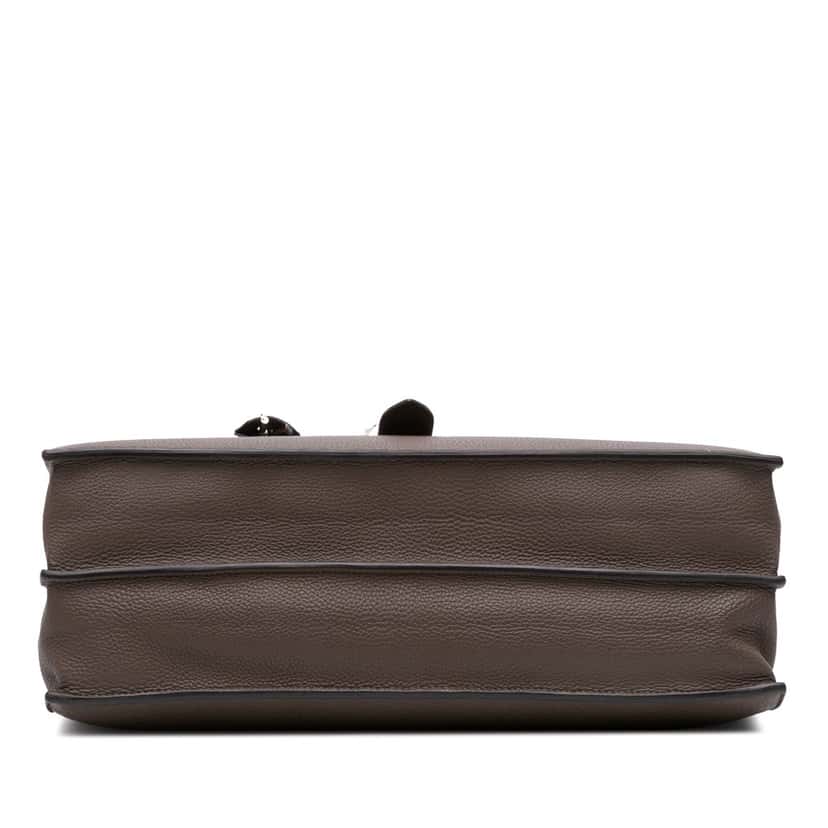 Hermès Togo Sac A Depeches 38 Brown Leather Good condition - Inside View