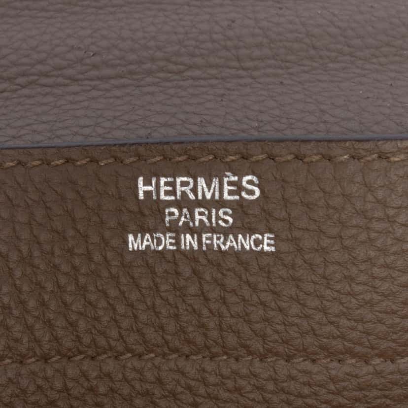 Hermès Togo Sac A Depeches 38 Brown Leather Good condition - Box View