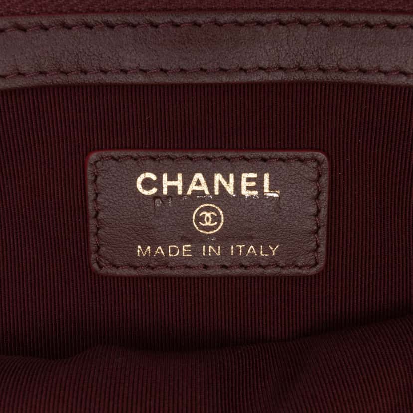 Chanel Paris Hamburg Medium Quilted Wool Coco Sailor Charms O Case Clutch Blue Wool Good condition - Box View