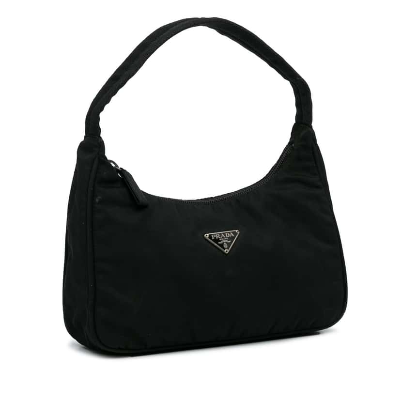 Prada Mini Tessuto Re Edition 2000 Shoulder Bag Black Good condition - Back View
