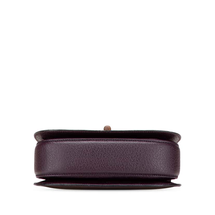 Gucci Calfskin Bamboo Night Purple Leather Good condition - Inside View