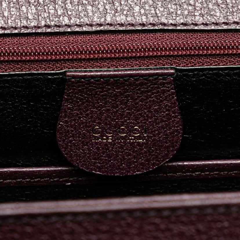 Gucci Calfskin Bamboo Night Purple Leather Good condition - Box View