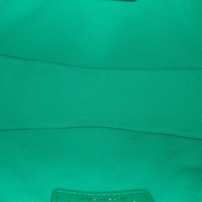 Chanel Small Quilted Lambskin Chain Around Hook Hobo Bag Green Leather Very good condition - Model View