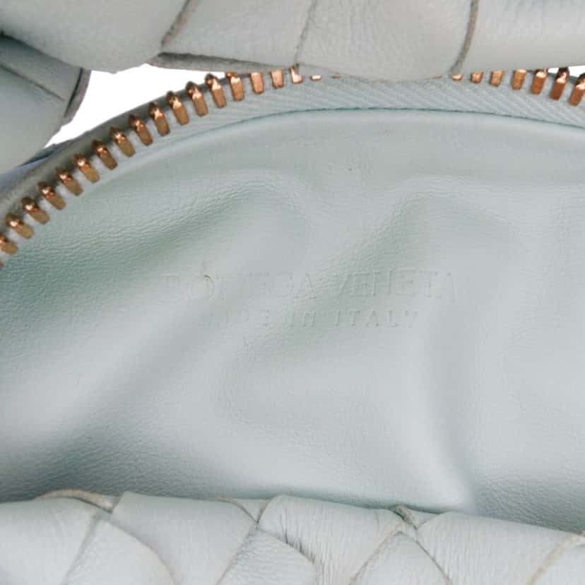 Bottega Veneta Mini Nappa Intrecciato Jodie Blue Leather Good condition - Box View