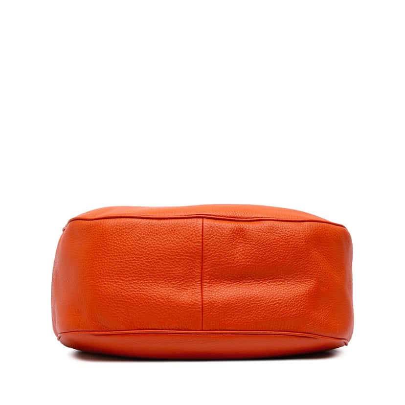Prada Vitello Daino Zip Top Hobo Orange Leather Good condition - Inside View