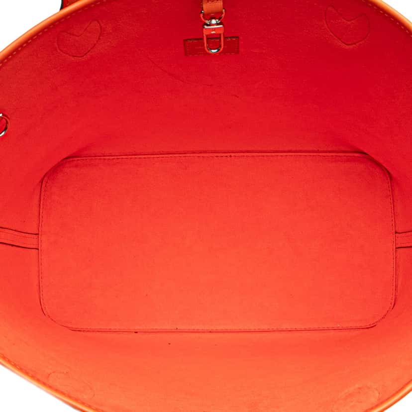 Louis Vuitton Epi Neverfull MM Orange Leather Good condition - Model View