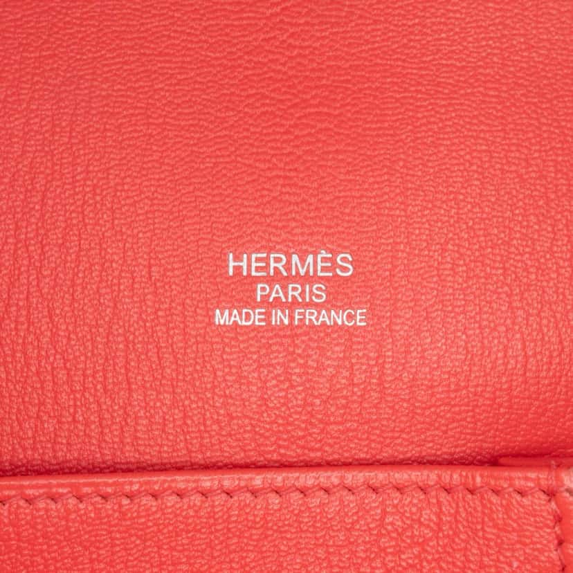 Hermès Taurillon Clemence Jypsiere 34 Red Leather Good condition - Box View