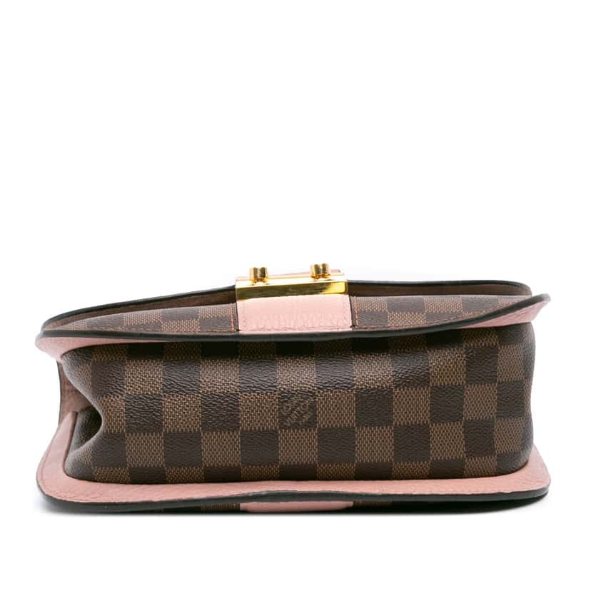 Louis Vuitton Damier Ebene Cuir Taurillon Wight Brown Canvas Good condition - Inside View