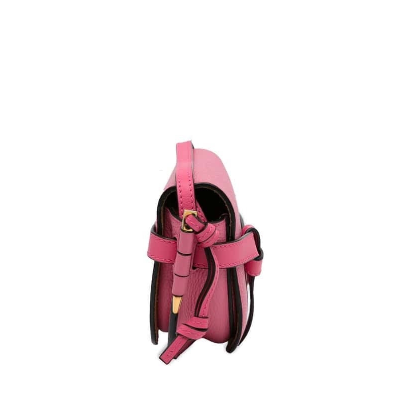 Loewe Mini Gate Crossbody Bag Pink Leather Good condition - Inside View