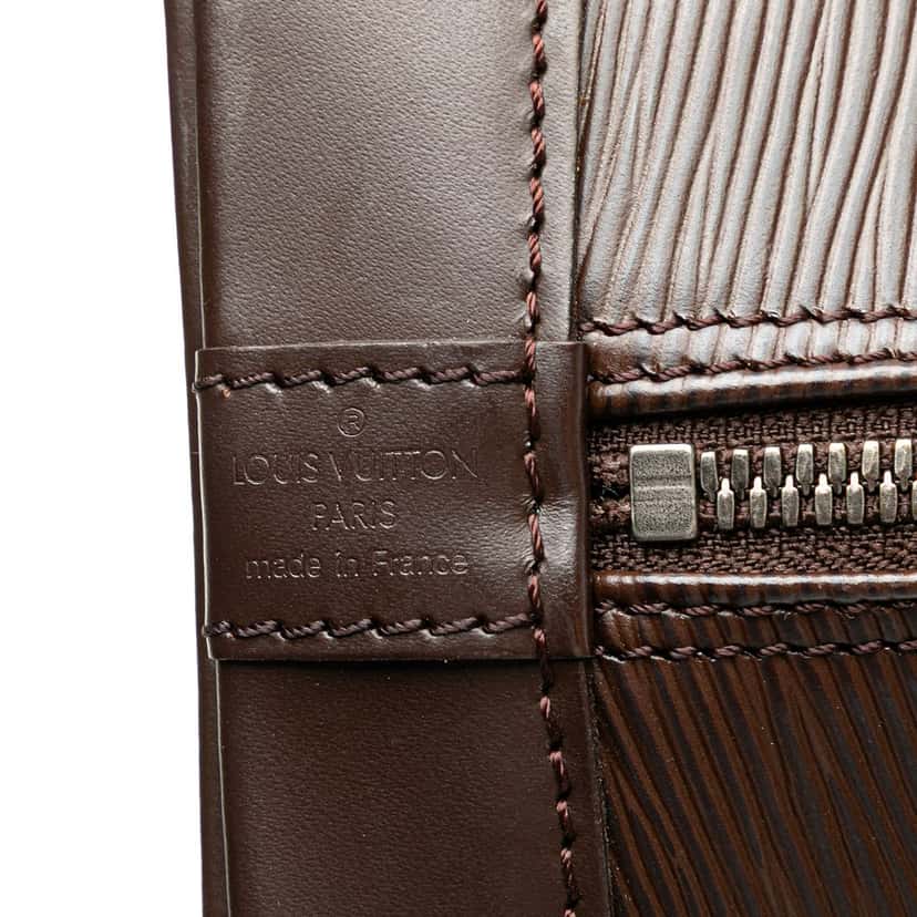 Louis Vuitton Epi Alma PM Brown Leather Good condition - Box View