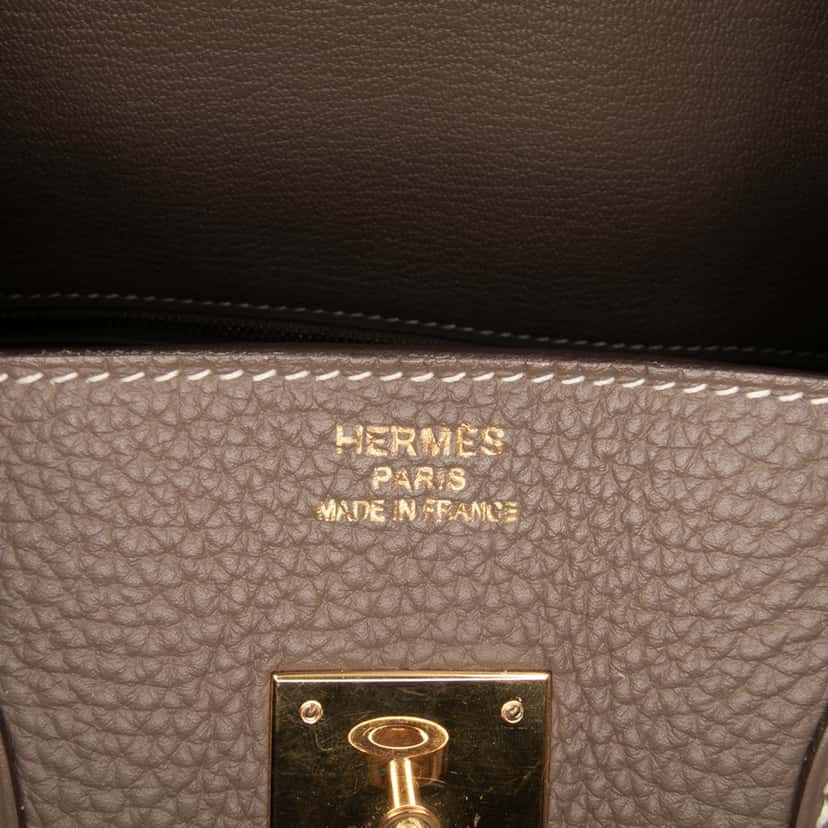 Hermès Togo Birkin Retourne 35 Brown Leather Good condition - Box View