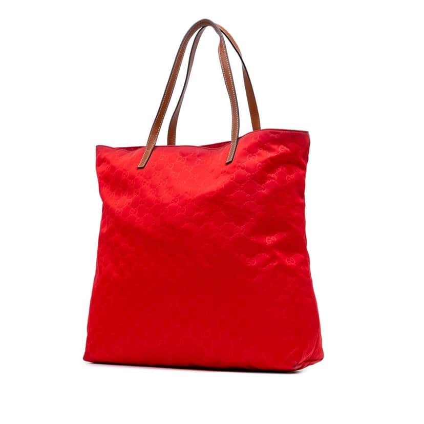 Gucci GG Canvas Tote Red Canvas Good condition - Back View