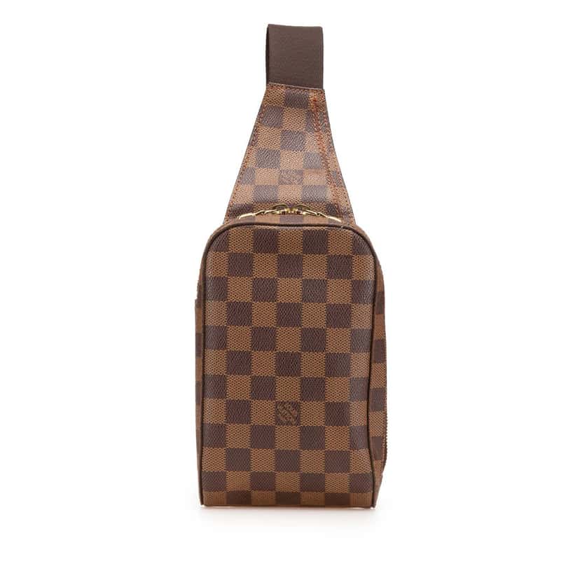 Louis Vuitton Damier Ebene Geronimos Brown Canvas Good condition - Front View