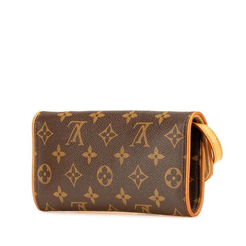 Louis Vuitton Monogram Pochette Twin PM Brown Canvas Good condition - Back View