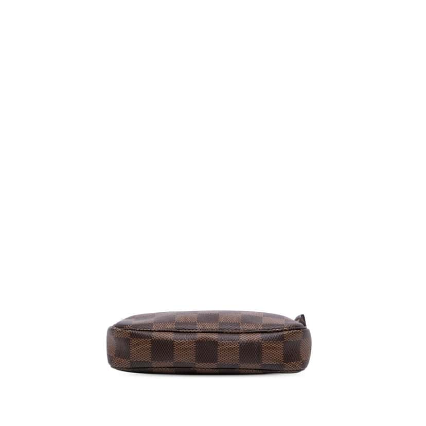 Louis Vuitton Damier Ebene Mini Pochette Accessoires Brown Canvas Good condition - Inside View