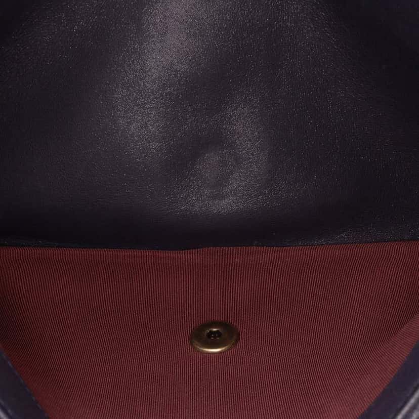 Chanel Jumbo Quilted Iridescent Calfskin Happy Stitch Flap Blue Leather Good condition - Box View