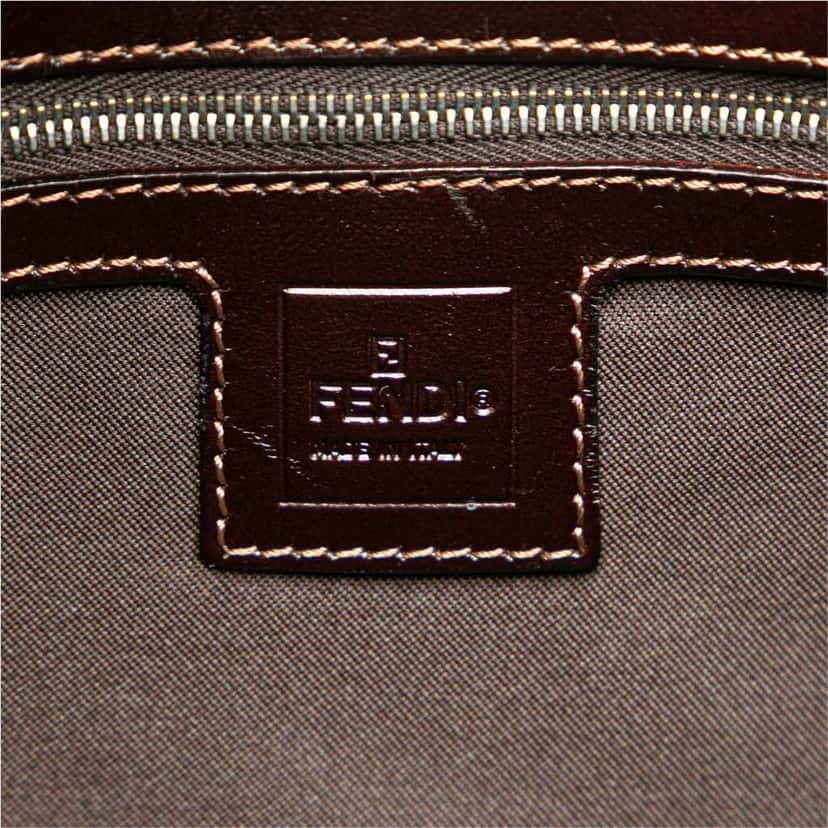 Fendi Zucca Canvas Shoulder Bag Brown Canvas Good condition - Box View
