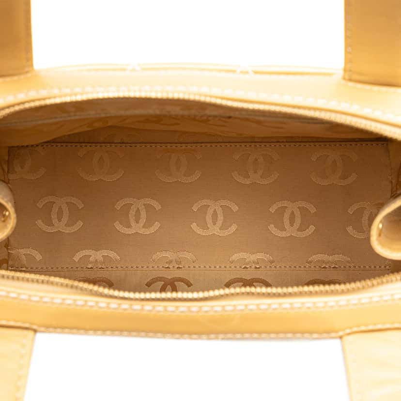 Chanel CC Wild Stitch Handbag Brown Leather Good condition - Box View