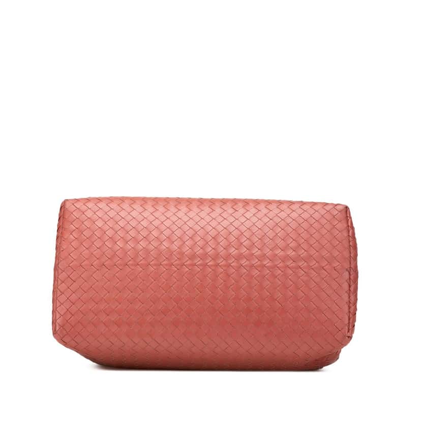 Bottega Veneta Medium Nappa Intrecciato Roma Tote Red Leather Good condition - Inside View