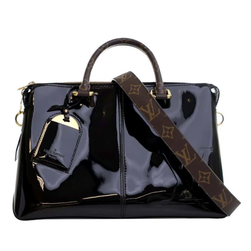Louis Vuitton Vernis Miroir Tote Black Leather Good condition - Front View