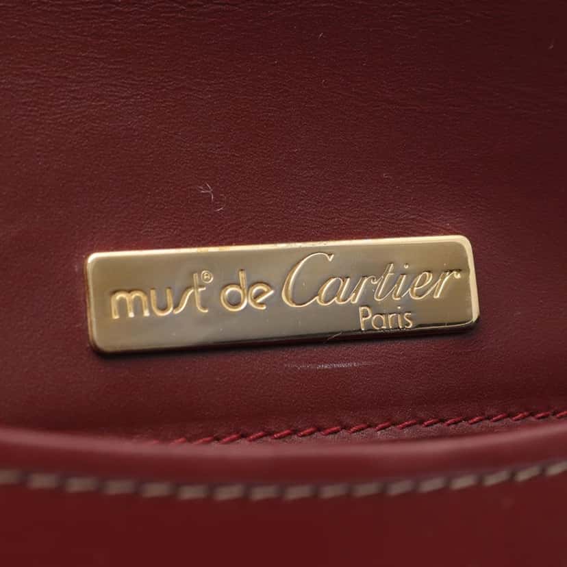 Cartier Leather Must De Cartier Crossbody Red Leather Good condition - Model View