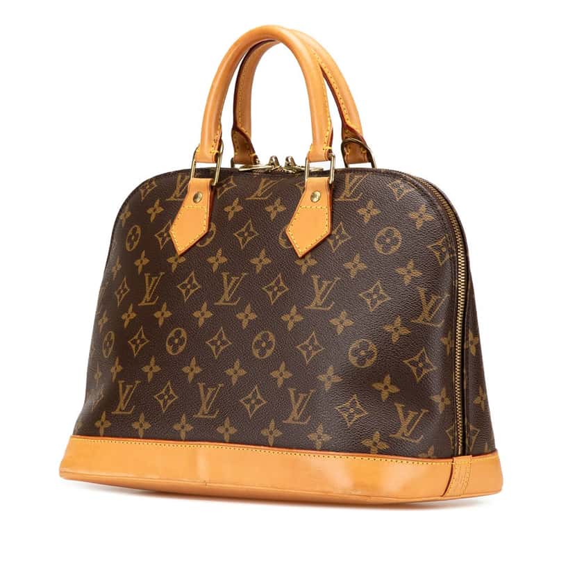 Louis Vuitton Monogram Alma PM Brown Canvas Good condition - Back View