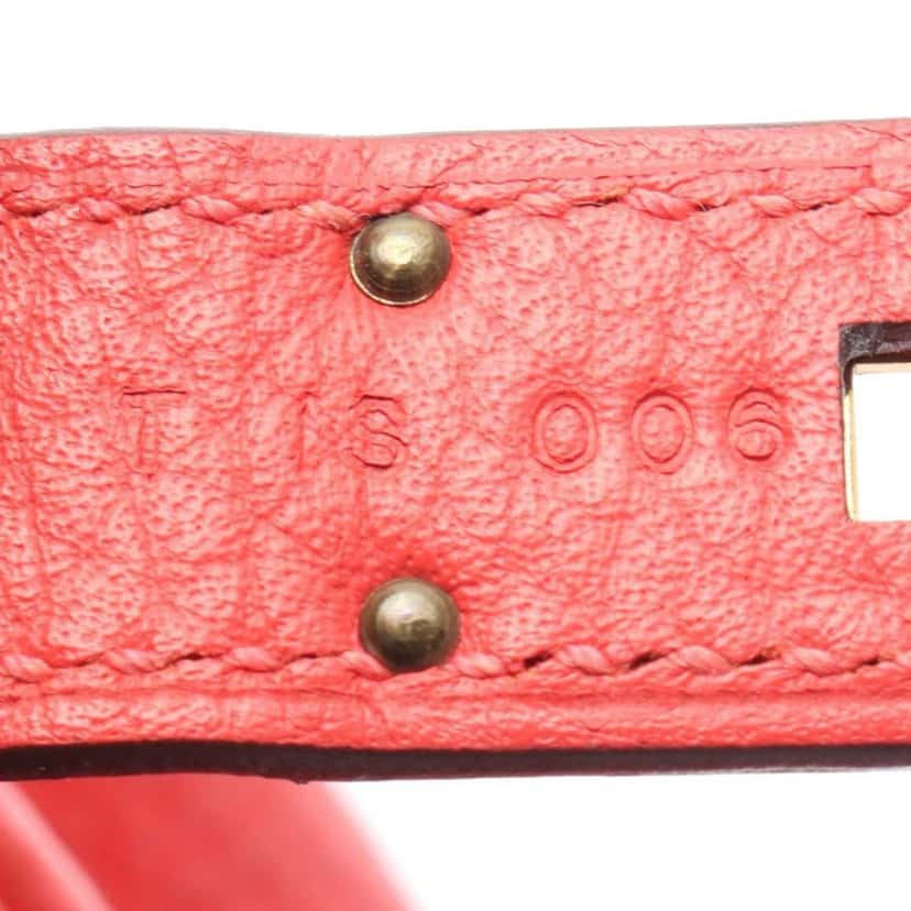 Hermès Clemence Birkin Retourne 35 Red Leather Good condition - Box View